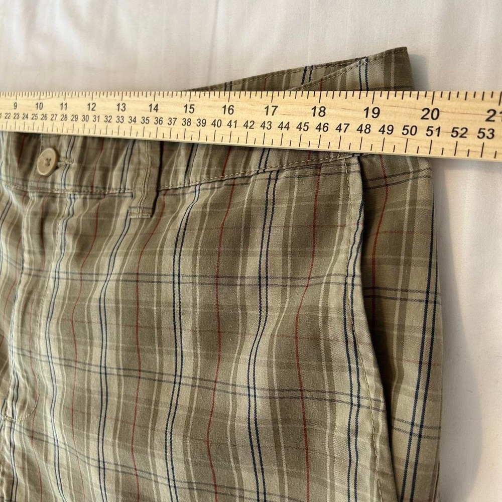 Quicksilver Men's Plaid Shorts | Tan Khaki Casual Boardwalk Surf Skate Size: 38 - Picture 8 of 8